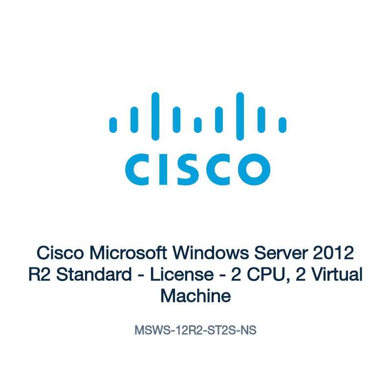 MSWS-12R2-ST2S-NS: Cisco Microsoft Windows Server 2012 R2 Standard