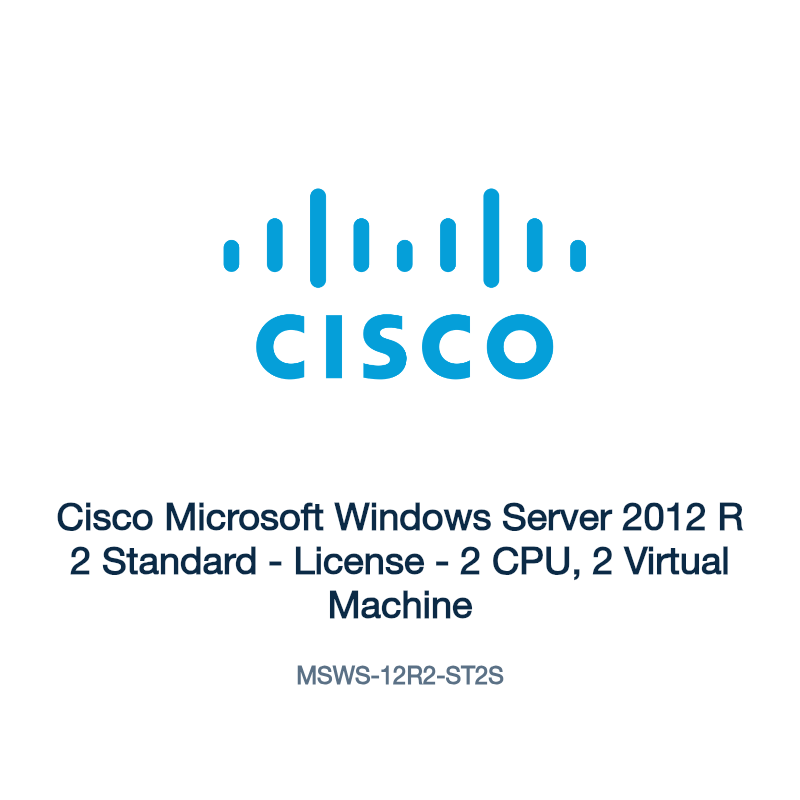 MSWS-12R2-ST2S: Cisco Microsoft Windows Server 2012 R 2 Standard