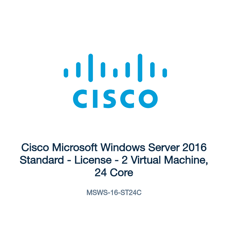 MSWS-16-ST24C: Cisco Microsoft Windows Server 2016 Standard