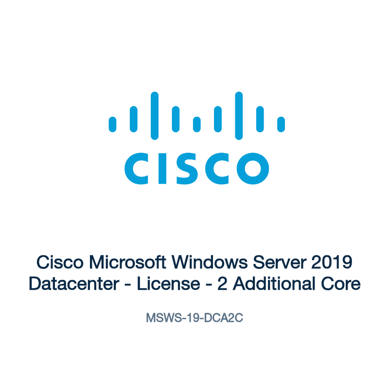 MSWS-19-DCA2C: Cisco Microsoft Windows Server 2019 Datacenter