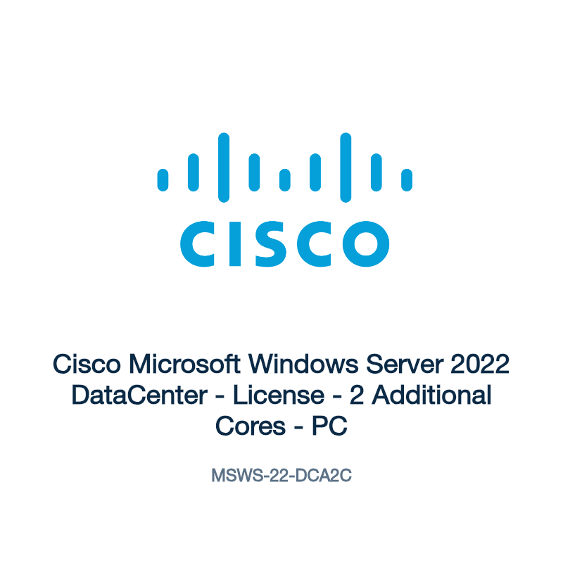 MSWS-22-DCA2C: Cisco Microsoft Windows Server 2022 DataCenter