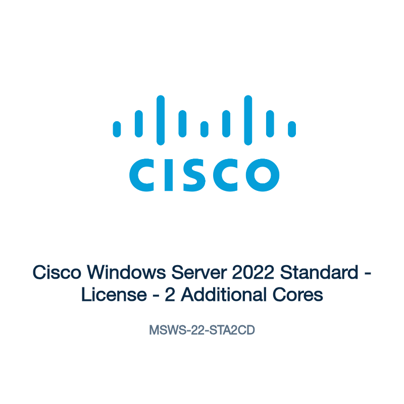MSWS-22-STA2CD: Cisco Windows Server 2022 Standard