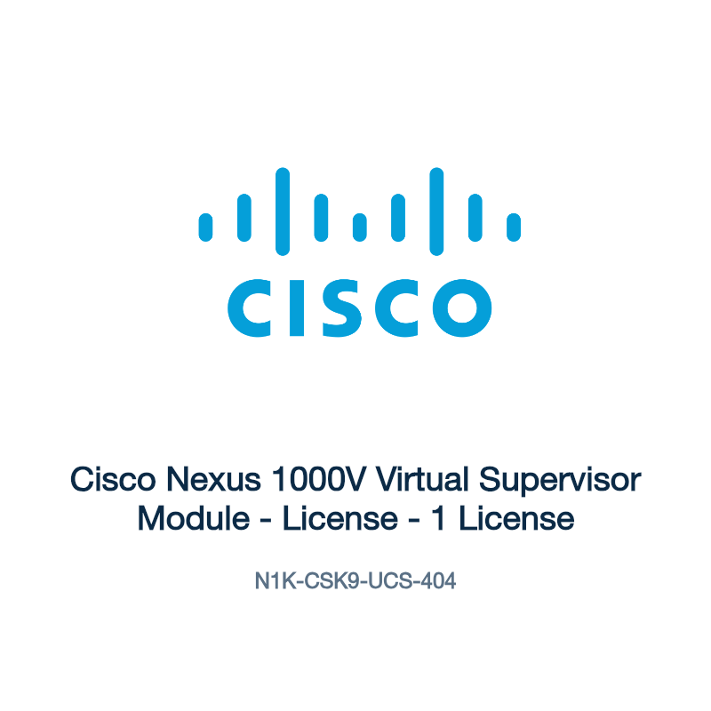N1K-CSK9-UCS-404: Cisco Nexus 1000V Virtual Supervisor Module