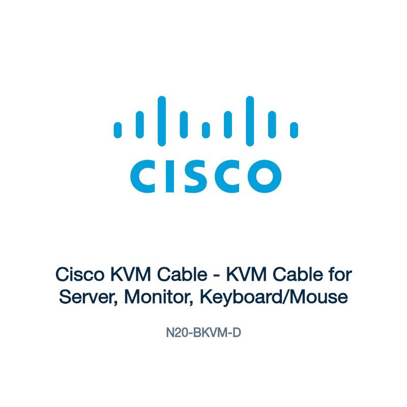 N20-BKVM-D: Cisco KVM Cable - KVM Cable for Server, Monitor, Keyboard/Mouse