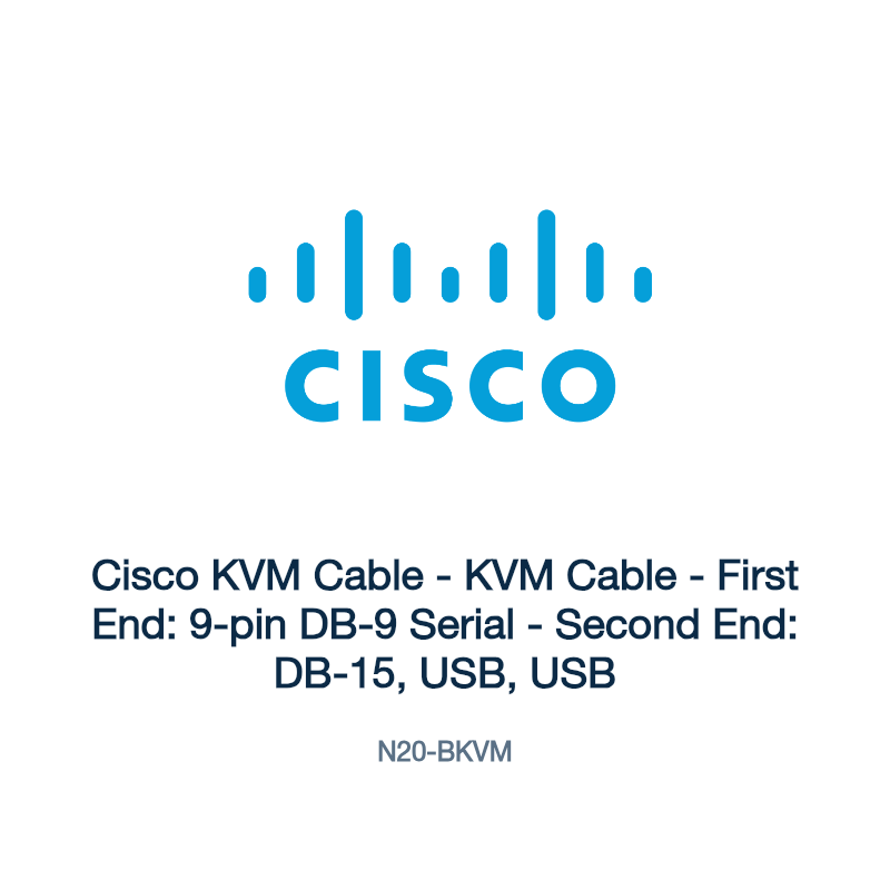 N20-BKVM: Cisco KVM Cable - KVM Cable - First End: 9-pin DB-9 Serial