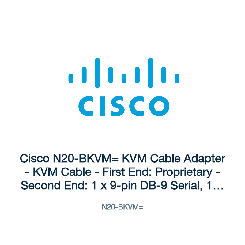 N20-BKVM=: Cisco N20-BKVM= KVM Cable Adapter