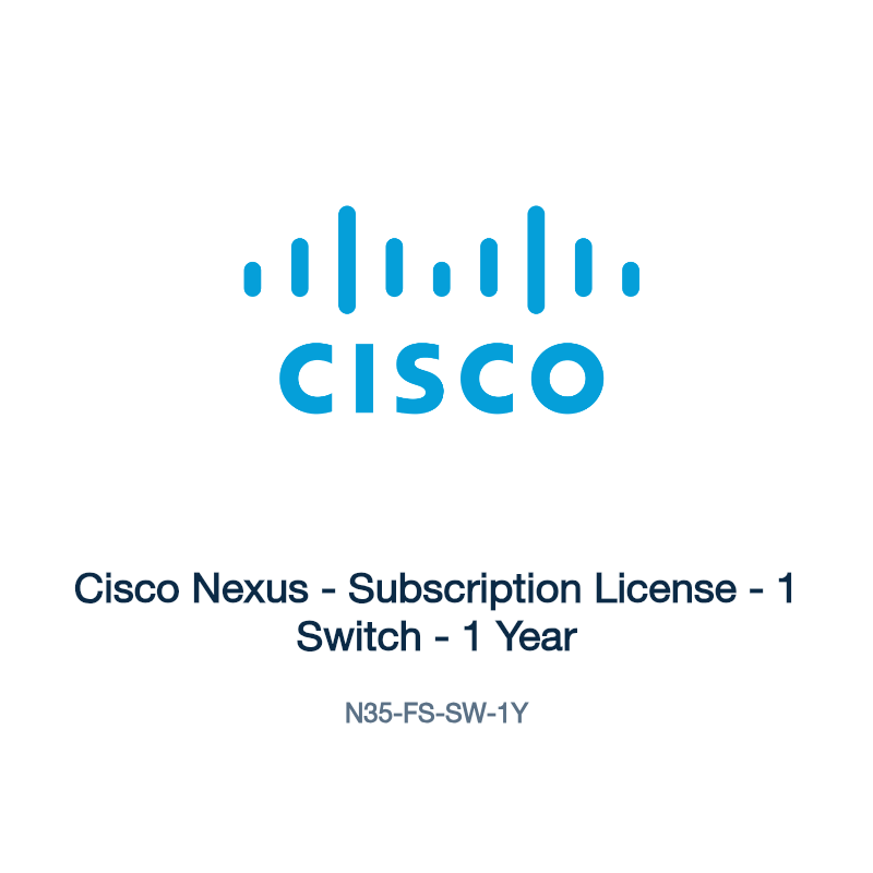 N35-FS-SW-1Y: Cisco Nexus - Subscription License - 1 Switch - 1 Year