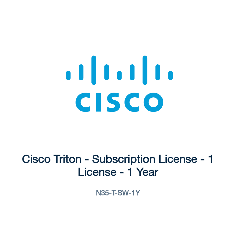 N35-T-SW-1Y: Cisco Triton - Subscription License - 1 License - 1 Year
