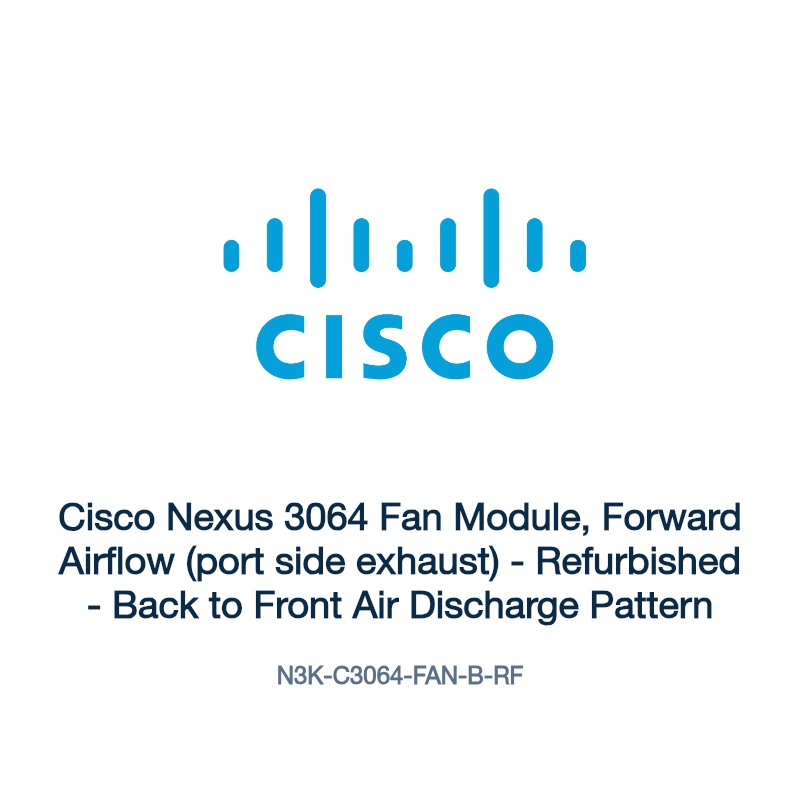 N3K-C3064-FAN-B-RF: Cisco Nexus 3064 Fan Module, Forward Airflow (port side exhaust)