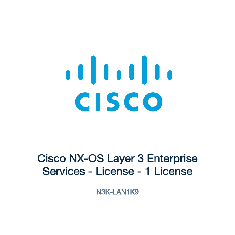 N3K-LAN1K9: Cisco NX-OS Layer 3 Enterprise Services