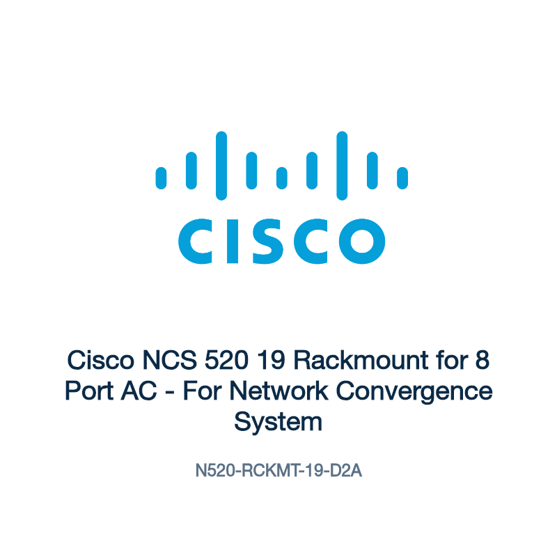 N520-RCKMT-19-D2A: Cisco NCS 520 19 Rackmount for 8 Port AC