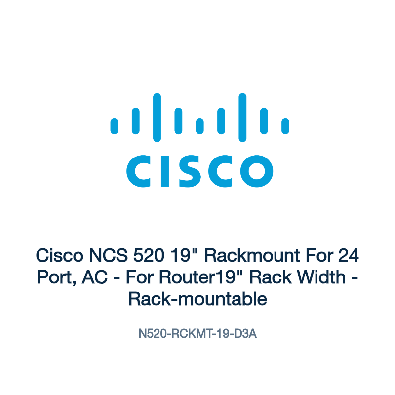 N520-RCKMT-19-D3A: Cisco NCS 520 19" Rackmount For 24 Port, AC