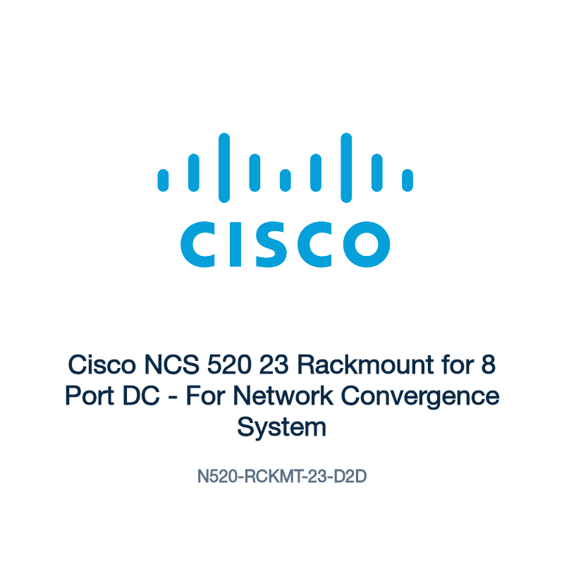 N520-RCKMT-23-D2D: Cisco NCS 520 23 Rackmount for 8 Port DC
