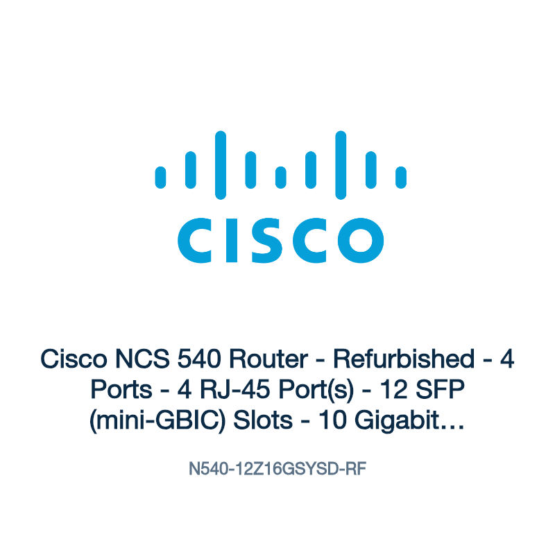 N540-12Z16GSYSD-RF: Cisco NCS 540 Router