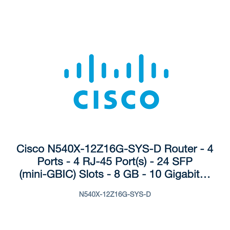 N540X-12Z16G-SYS-D: Cisco N540X-12Z16G-SYS-D Router