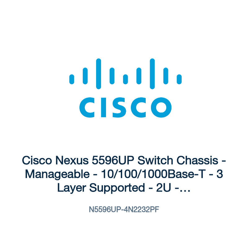 N5596UP-4N2232PF: Cisco Nexus 5596UP Switch Chassis
