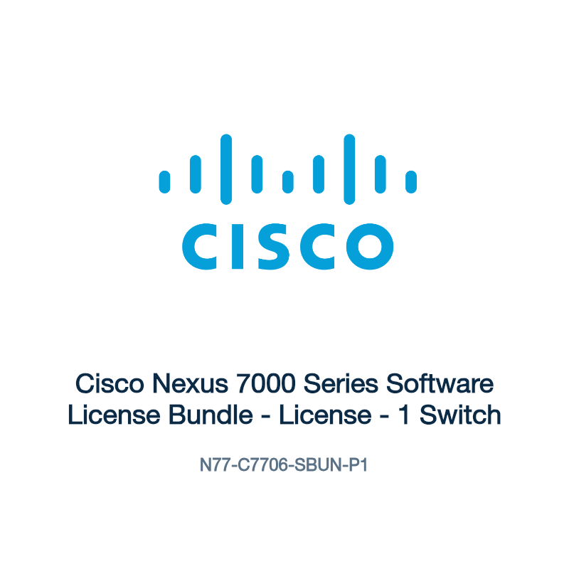 N77-C7706-SBUN-P1: Cisco Nexus 7000 Series Software License Bundle