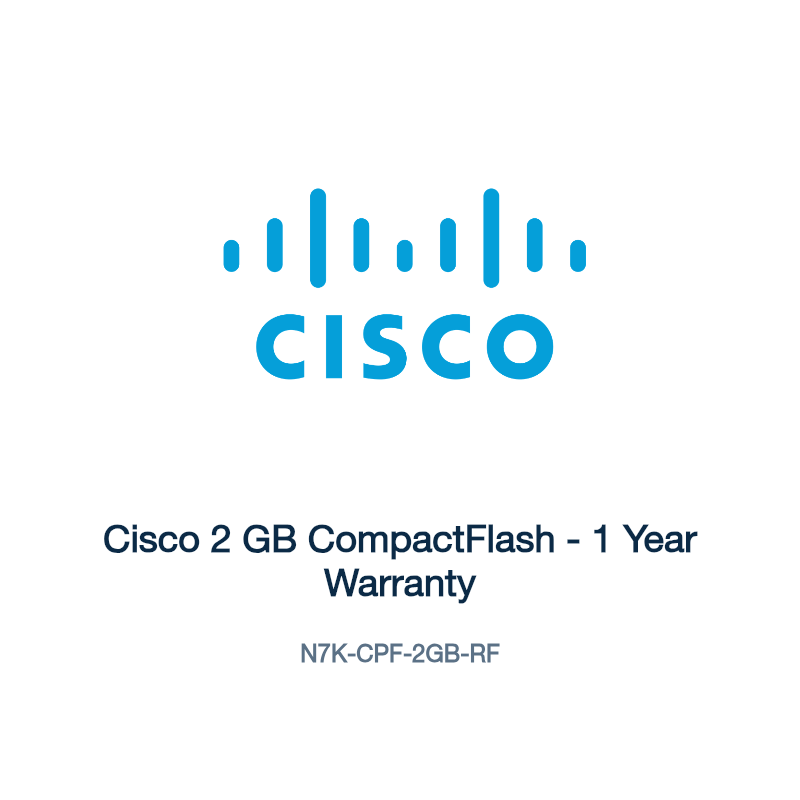 N7K-CPF-2GB-RF: Cisco 2 GB CompactFlash