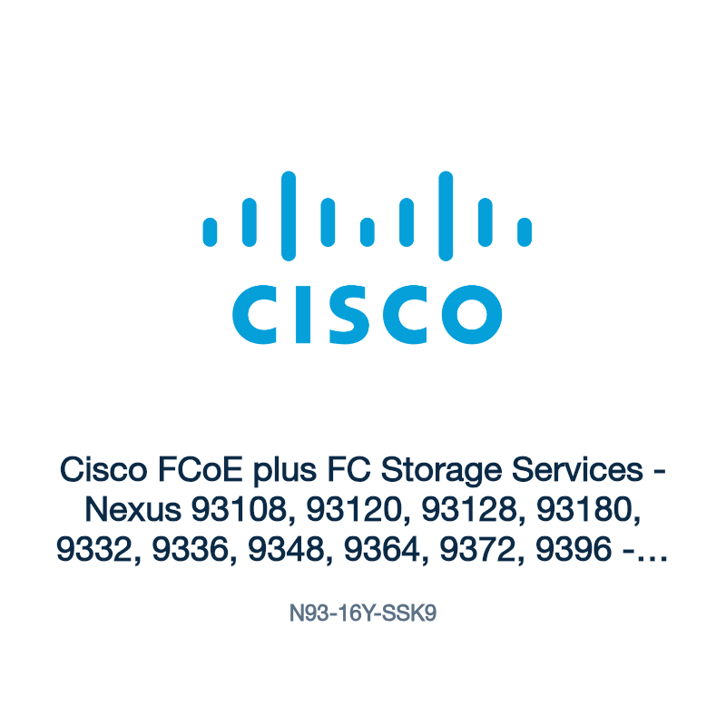N93-16Y-SSK9: Cisco FCoE plus FC Storage Services