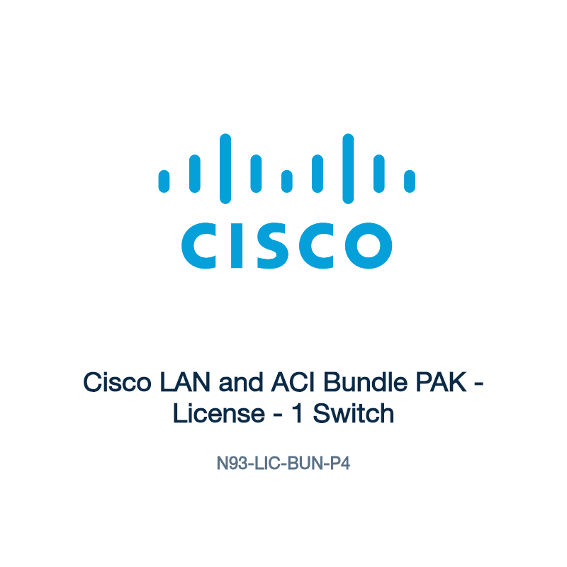 N93-LIC-BUN-P4: Cisco LAN and ACI Bundle PAK
