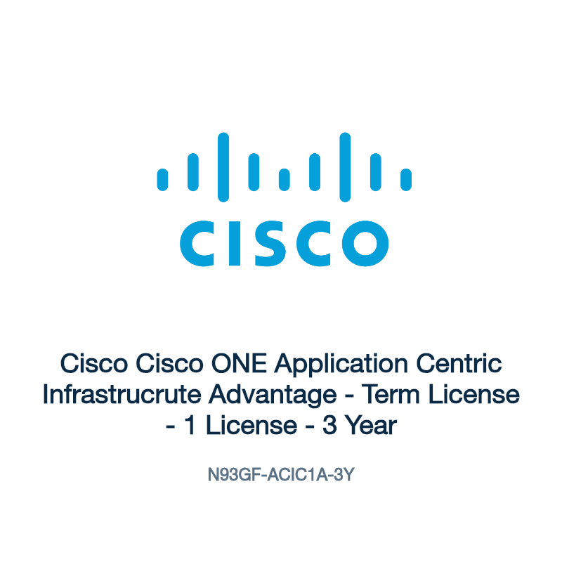 N93GF-ACIC1A-3Y: Cisco Cisco ONE Application Centric Infrastrucrute Advantage