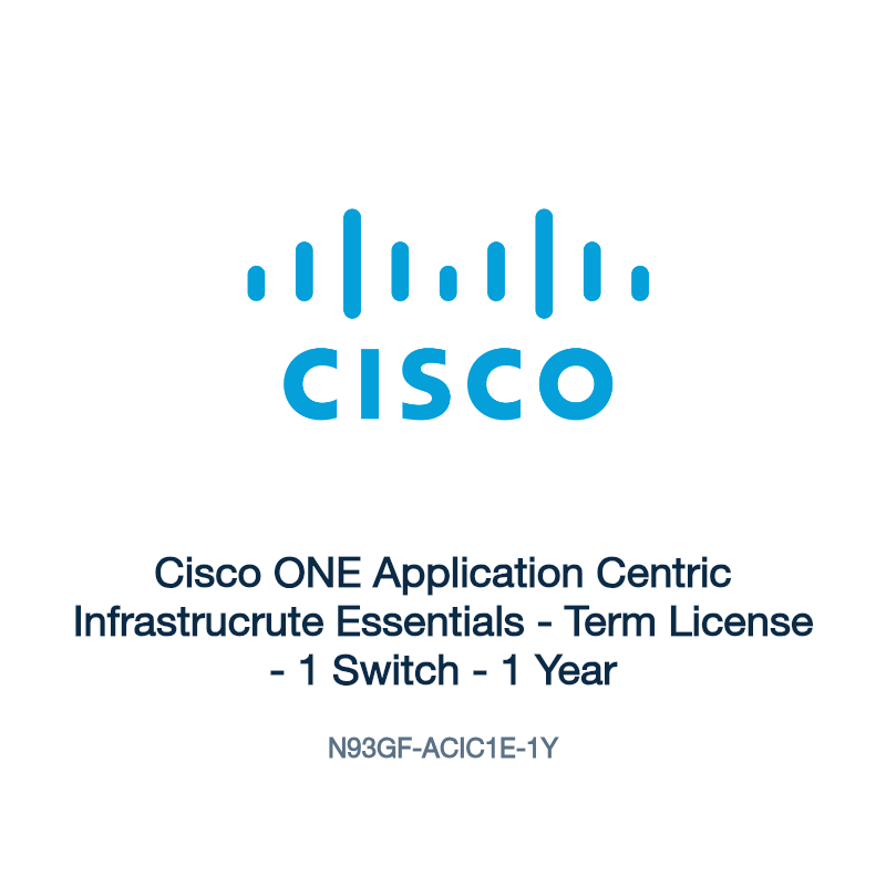 N93GF-ACIC1E-1Y: Cisco ONE Application Centric Infrastrucrute Essentials