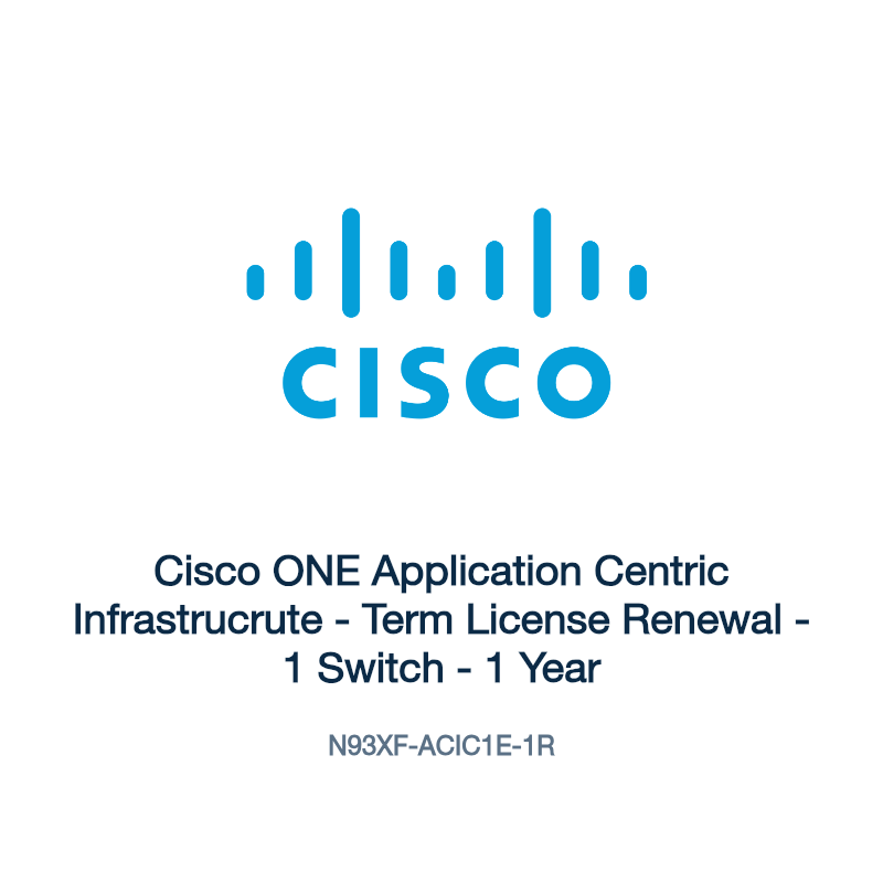 N93XF-ACIC1E-1R: Cisco ONE Application Centric Infrastrucrute
