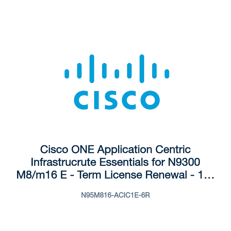 N95M816-ACIC1E-6R: Cisco ONE Application Centric Infrastrucrute Essentials for N9300