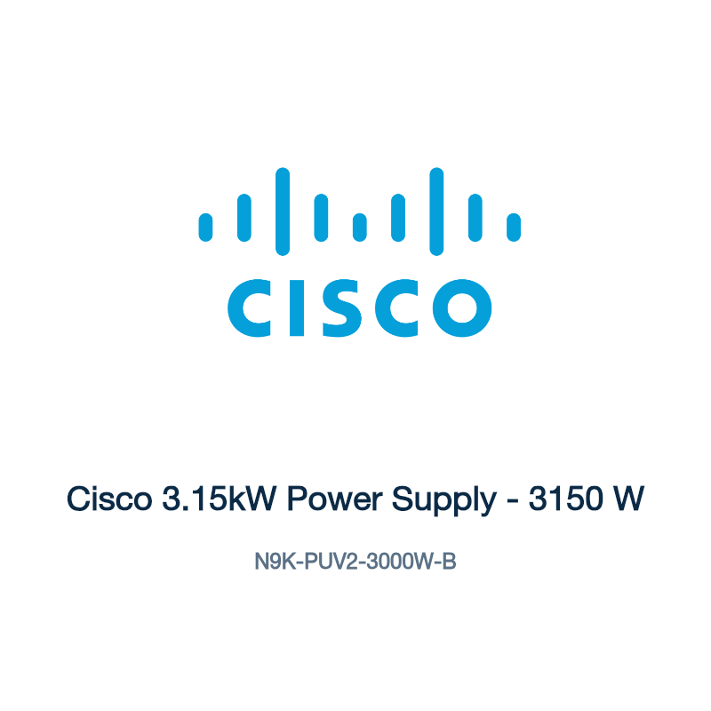 N9K-PUV2-3000W-B: Cisco 3.15kW Power Supply