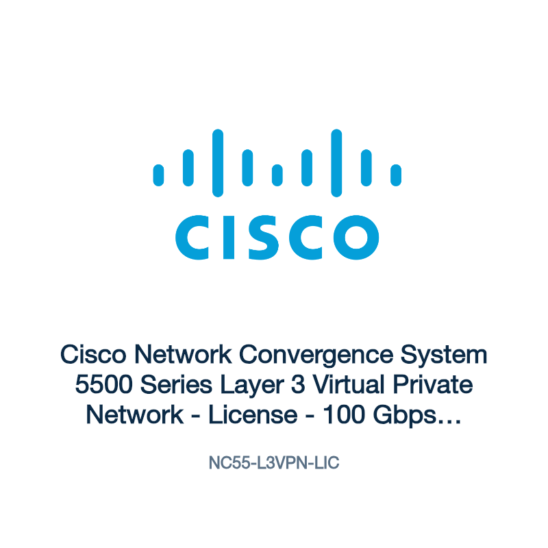 NC55-L3VPN-LIC: Cisco Network Convergence System 5500 Series Layer 3 Virtual Private