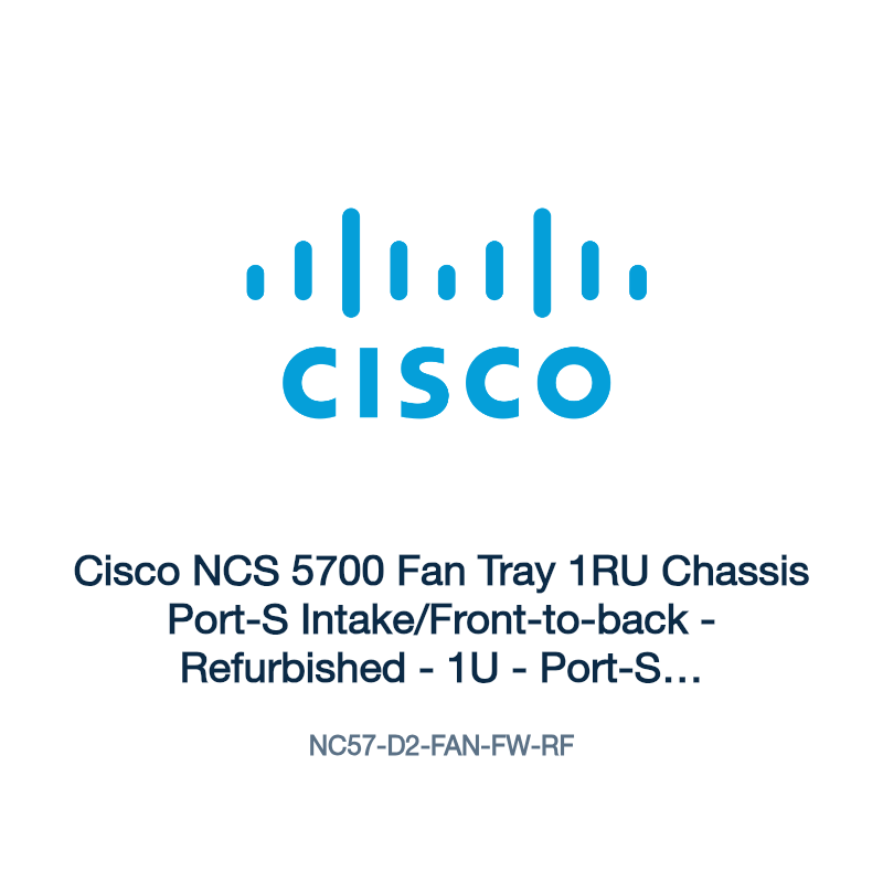 NC57-D2-FAN-FW-RF: Cisco NCS 5700 Fan Tray 1RU Chassis Port-S Intake/Front-to-back
