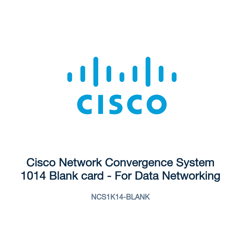 NCS1K14-BLANK: Cisco Network Convergence System 1014 Blank card