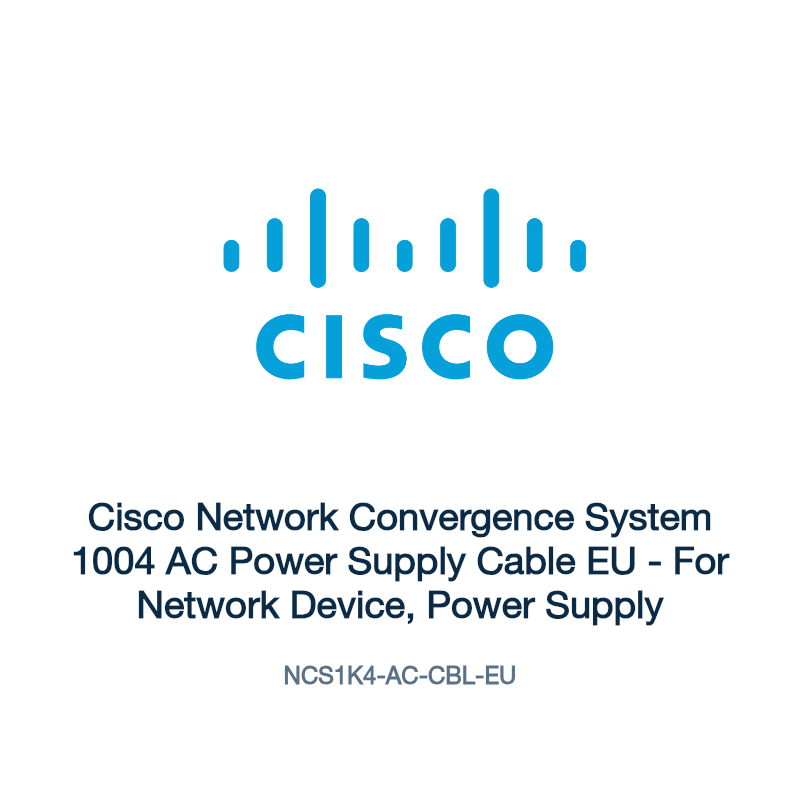 NCS1K4-AC-CBL-EU: Cisco Network Convergence System 1004 AC Power Supply Cable EU