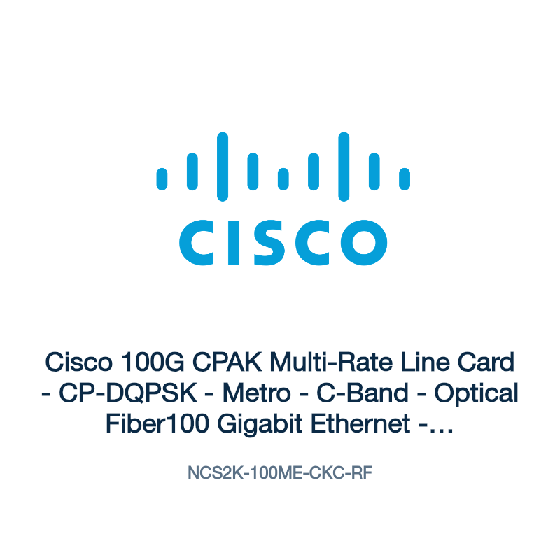 NCS2K-100ME-CKC-RF: Cisco 100G CPAK Multi-Rate Line Card