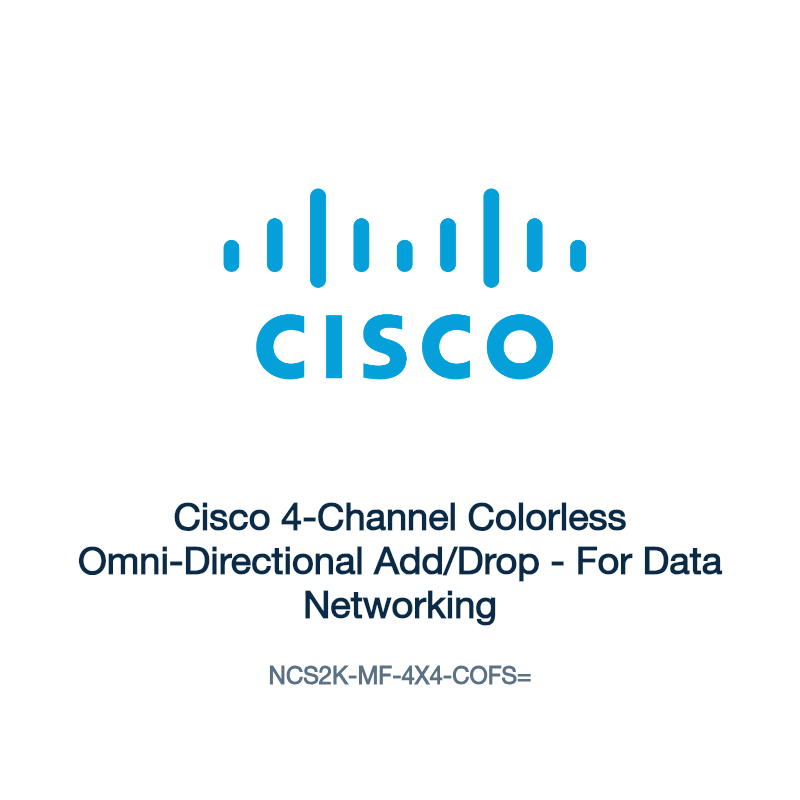 NCS2K-MF-4X4-COFS=: Cisco 4-Channel Colorless Omni-Directional Add/Drop