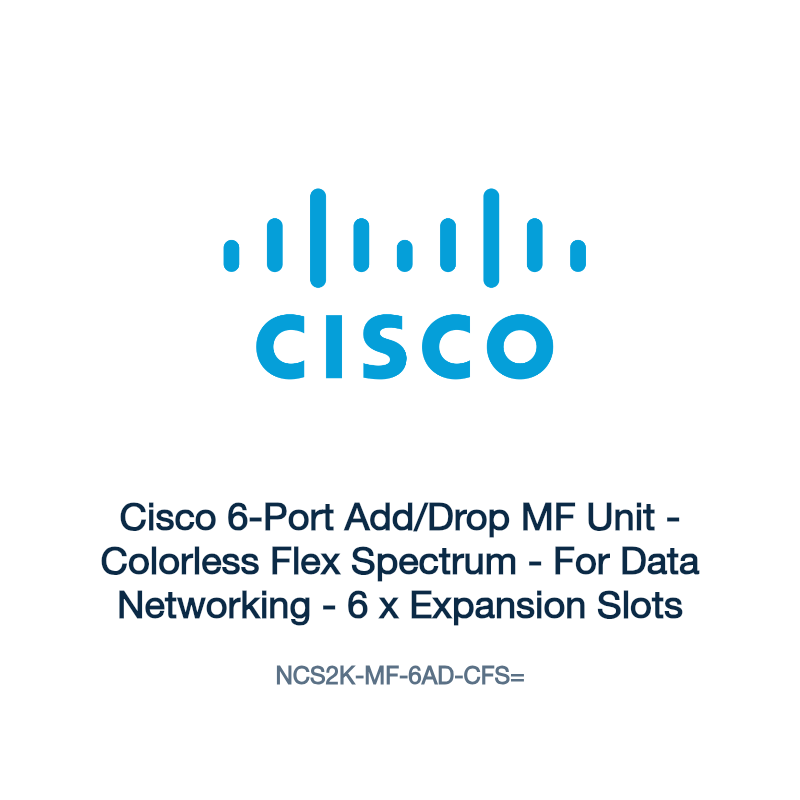 NCS2K-MF-6AD-CFS=: Cisco 6-Port Add/Drop MF Unit