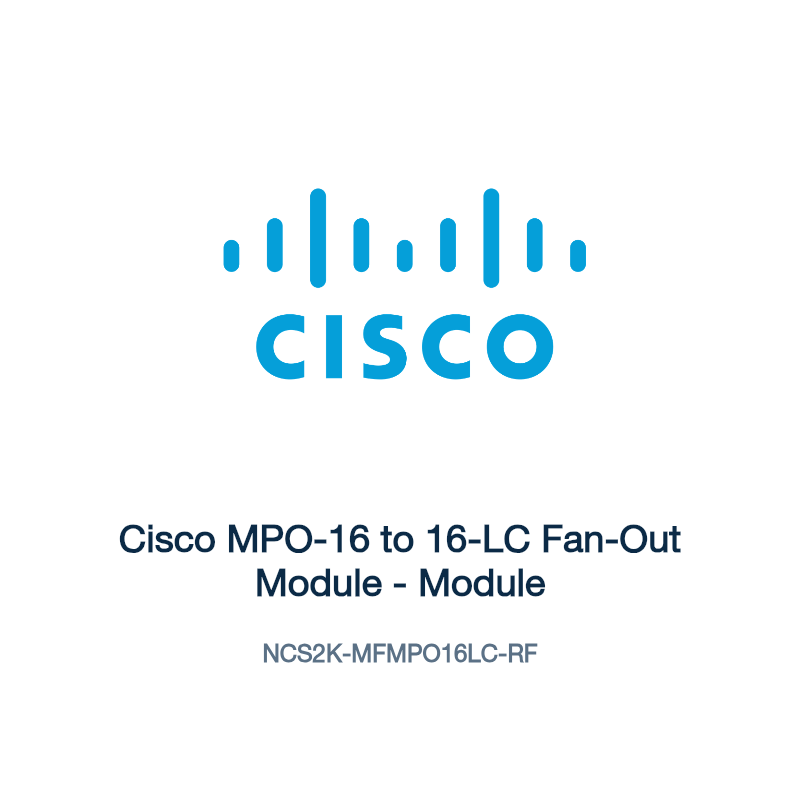 NCS2K-MFMPO16LC-RF: Cisco MPO-16 to 16-LC Fan-Out Module