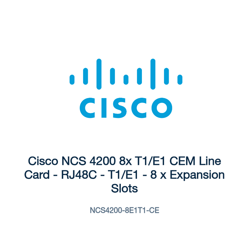 NCS4200-8E1T1-CE: Cisco NCS 4200 8x T1/E1 CEM Line Card