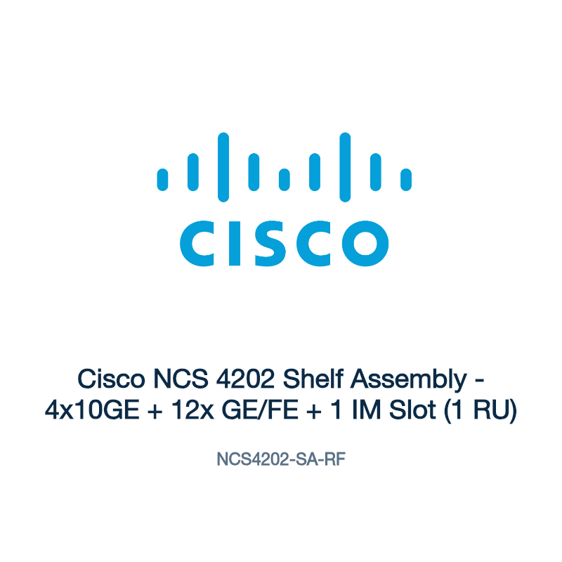 NCS4202-SA-RF: Cisco NCS 4202 Shelf Assembly
