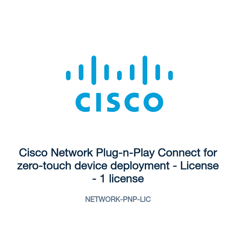 NETWORK-PNP-LIC: Cisco Network Plug-n-Play Connect for zero-touch device deployment