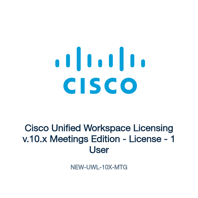 NEW-UWL-10X-MTG: Cisco Unified Workspace Licensing v.10.x Meetings Edition