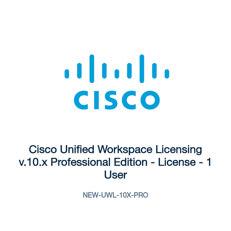 NEW-UWL-10X-PRO: Cisco Unified Workspace Licensing v.10.x Professional Edition