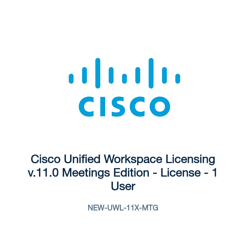 NEW-UWL-11X-MTG: Cisco Unified Workspace Licensing v.11.0 Meetings Edition