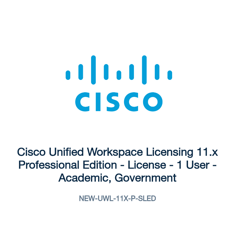 NEW-UWL-11X-P-SLED: Cisco Unified Workspace Licensing 11.x Professional Edition