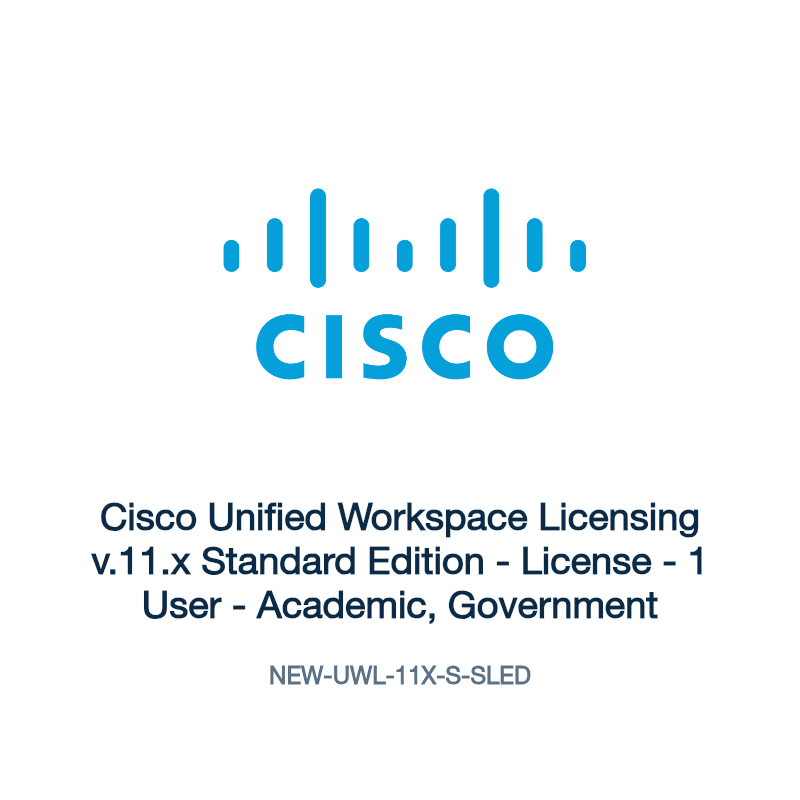 NEW-UWL-11X-S-SLED: Cisco Unified Workspace Licensing v.11.x Standard Edition