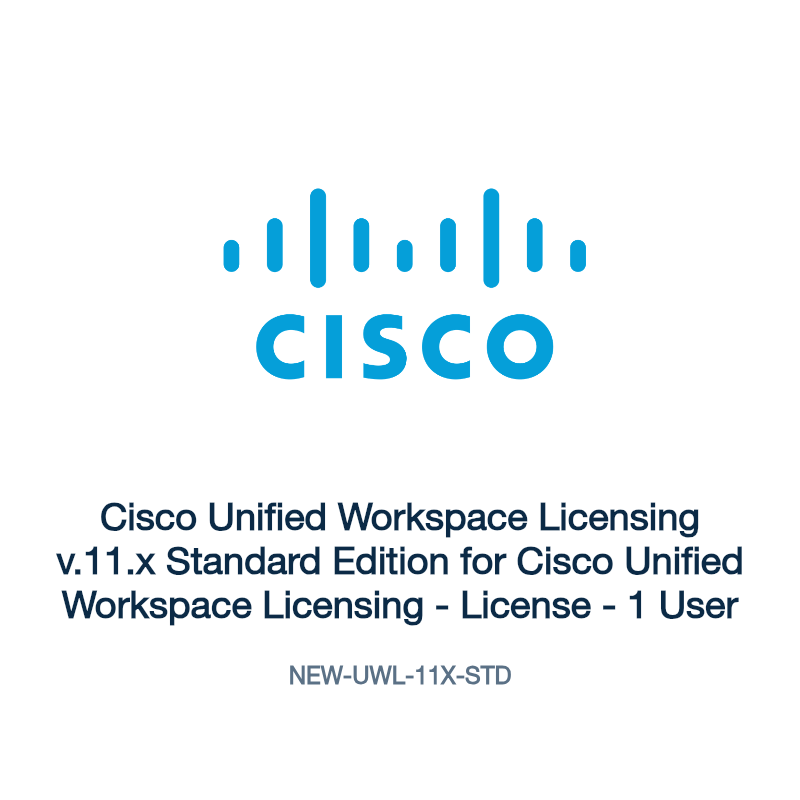 NEW-UWL-11X-STD: Cisco Unified Workspace Licensing v.11.x Standard Edition for Cisco