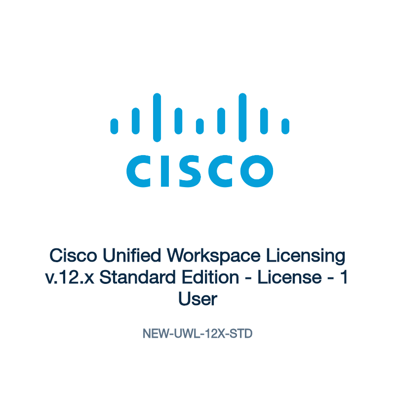 NEW-UWL-12X-STD: Cisco Unified Workspace Licensing v.12.x Standard Edition