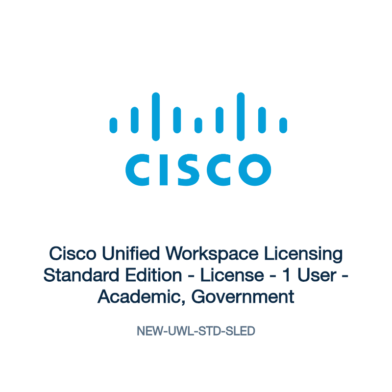 NEW-UWL-STD-SLED: Cisco Unified Workspace Licensing Standard Edition