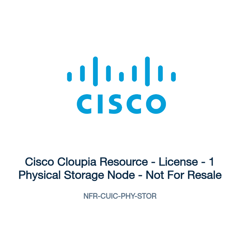 NFR-CUIC-PHY-STOR: Cisco Cloupia Resource