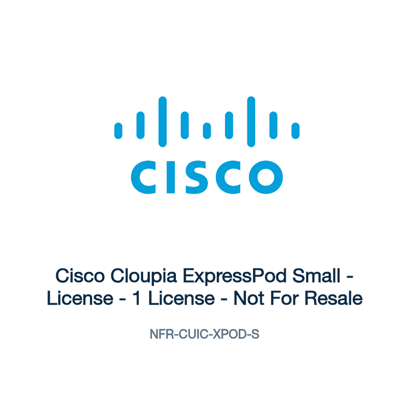 NFR-CUIC-XPOD-S: Cisco Cloupia ExpressPod Small